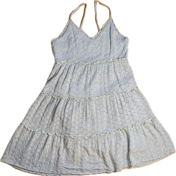 SIM & SAM Women's XL Light Blue Spaghetti‎ Strap Summer Dress - Picture 1 of 5